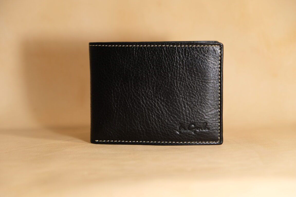 Cartera americano piel | negra