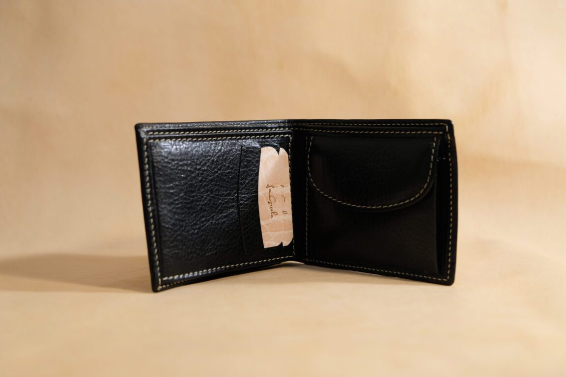 Cartera americano piel | negra