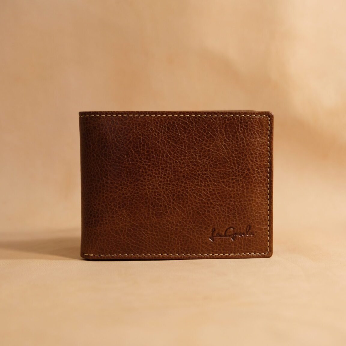 Cartera americano piel | marron claro