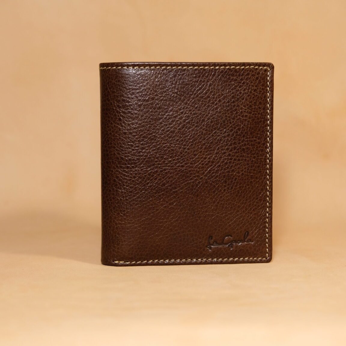 Cartera clásica piel | Marrón