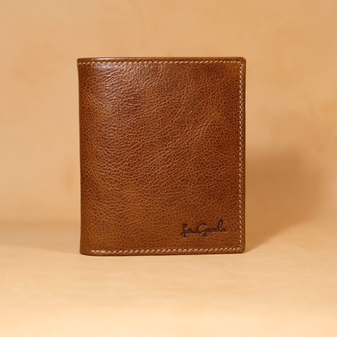 Cartera clásica piel | marron claro