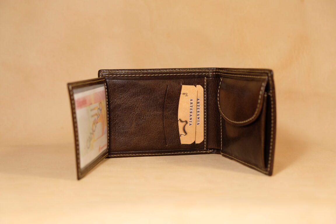 Cartera americano piel | marron