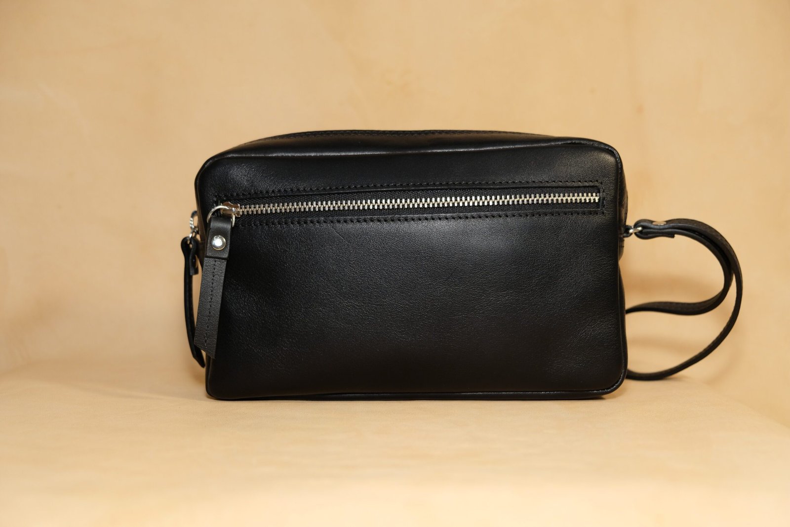 Bolso de mano mediano piel | Negro
