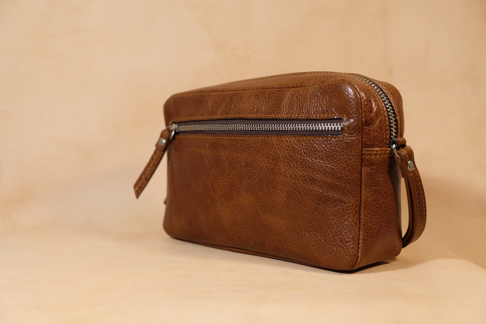 Bolso de mano mediano piel | Marrón claro 2