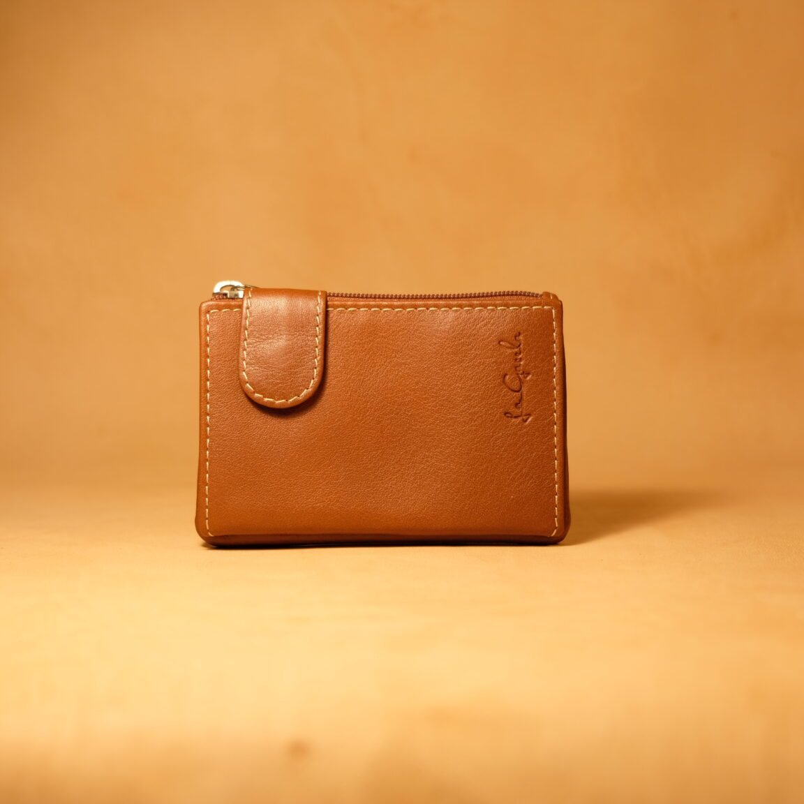 Cartera de piel mini con cierre