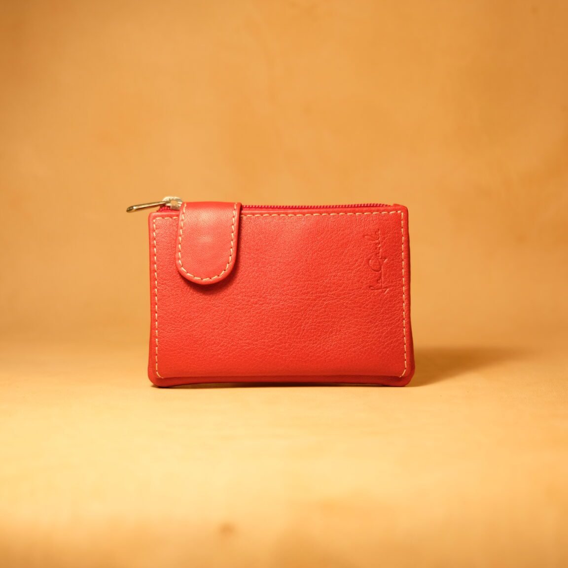 Cartera de piel mini con cierre