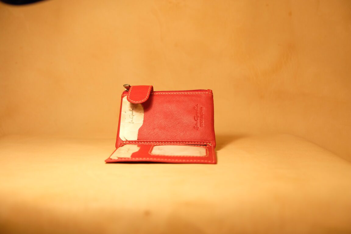 Cartera de piel mini con cierre