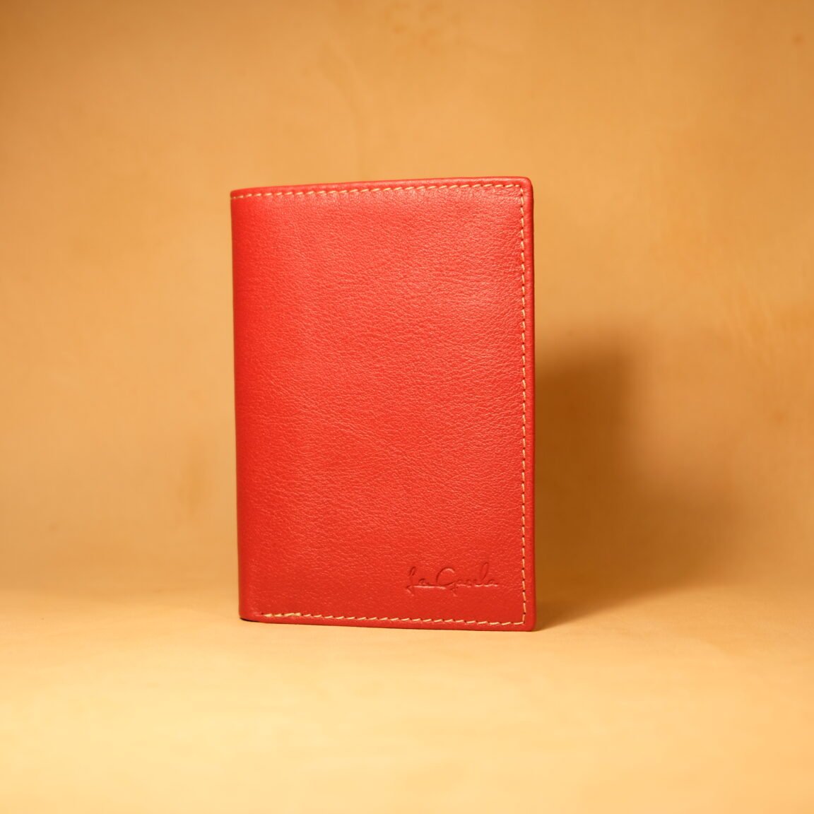 Cartera mini de piel con monedero exterior,