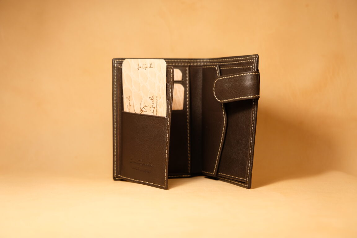 Cartera de piel mini con cierre