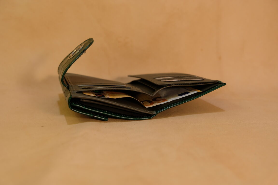 Cartera piel efecto coco verde con embellecedor - Imagen 5
